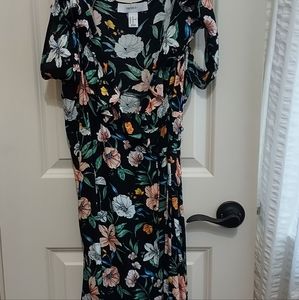 High low wrap dress